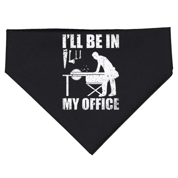 Funny Woodworking Carpenter Carpentry Woodworker Gift USA-Made Doggie Bandana