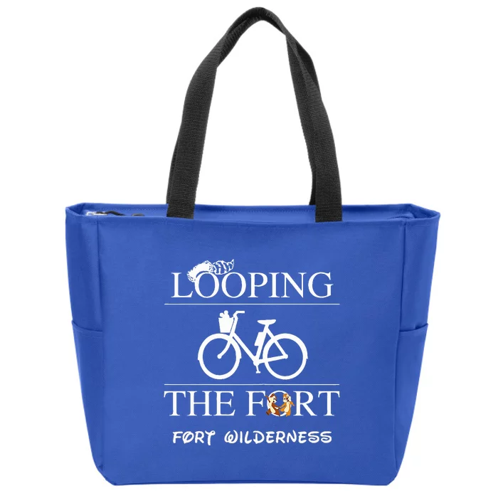 Fort Wilderness Campground Camping Looping the Fort Zip Tote Bag