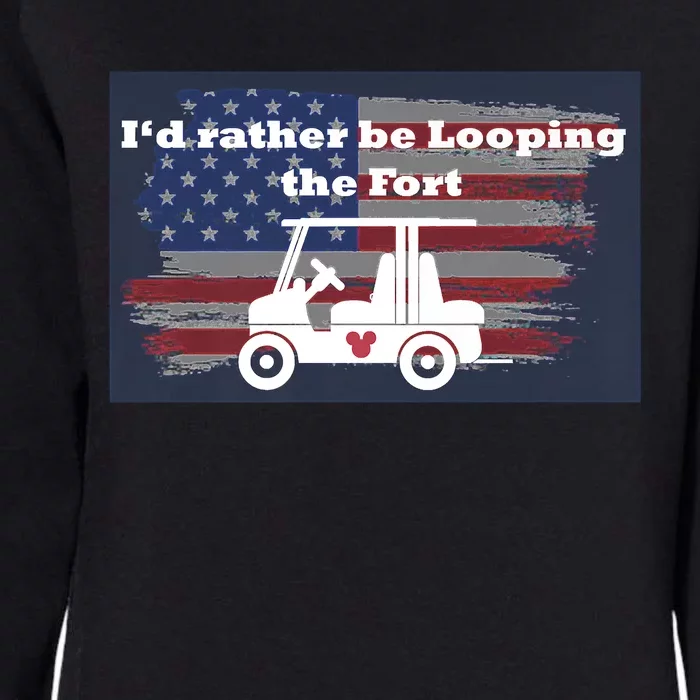 Fort Wilderness Camping Looping The Fort Campground Parade Womens California Wash Sweatshirt