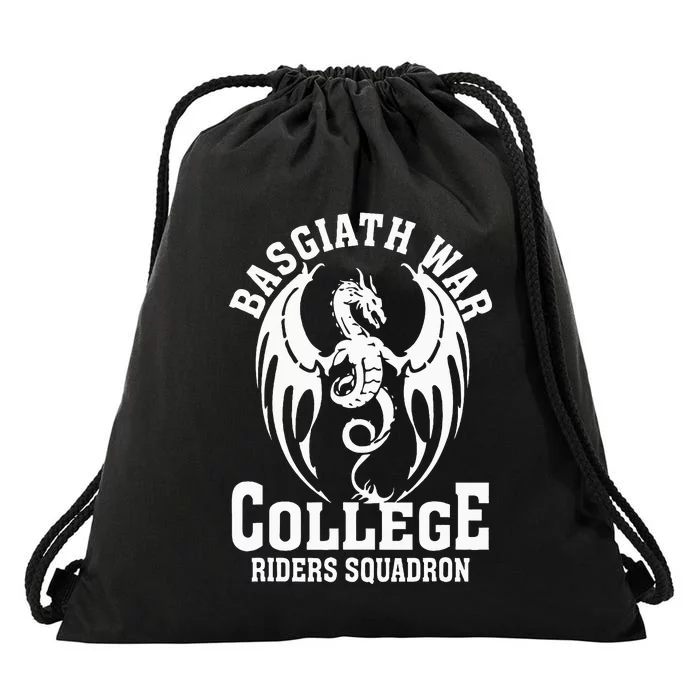 Fourth Wing College Riders Dragon Drawstring Bag