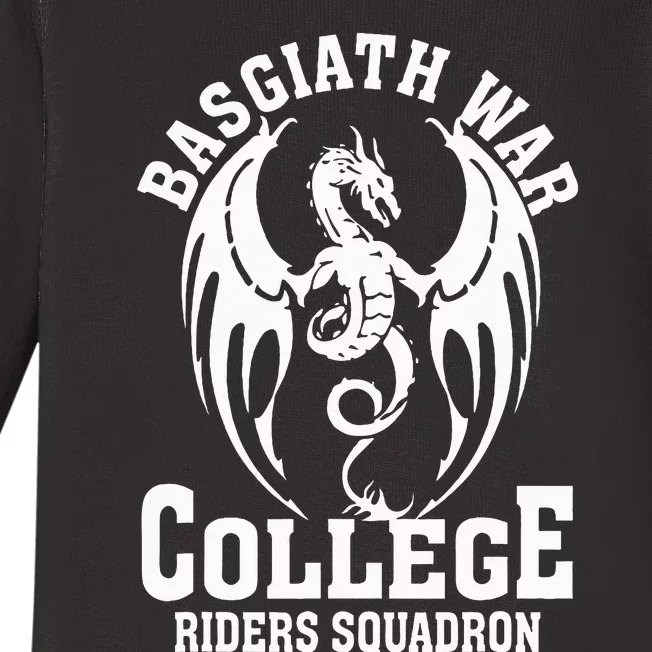 Fourth Wing College Riders Dragon Baby Long Sleeve Bodysuit