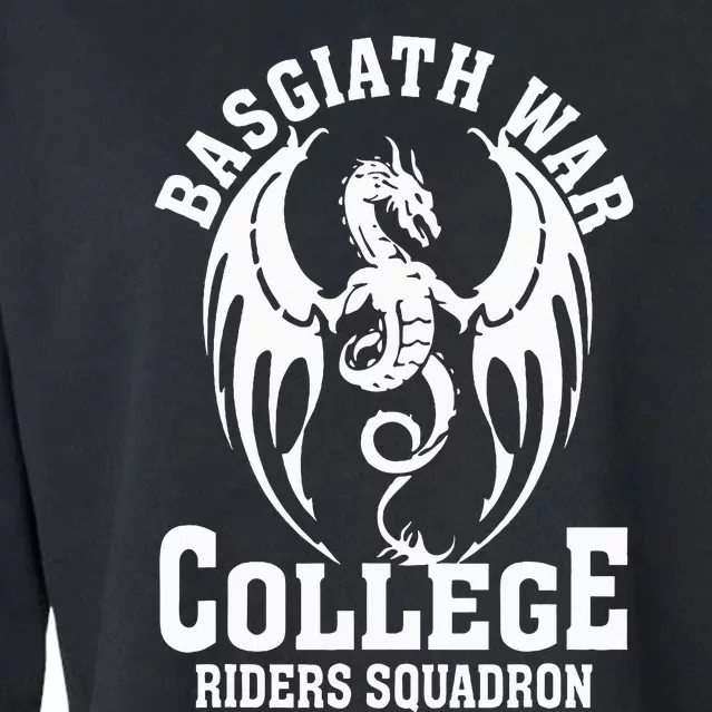 Fourth Wing College Riders Dragon Cropped Pullover Crew