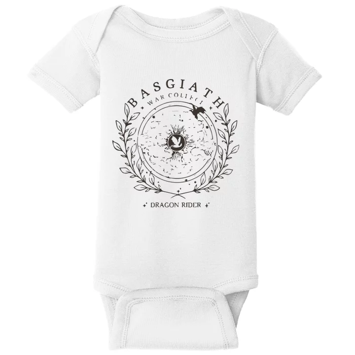 Fourth Wing Dragon Rider Rebecca Yoros Basgiath War Baby Bodysuit