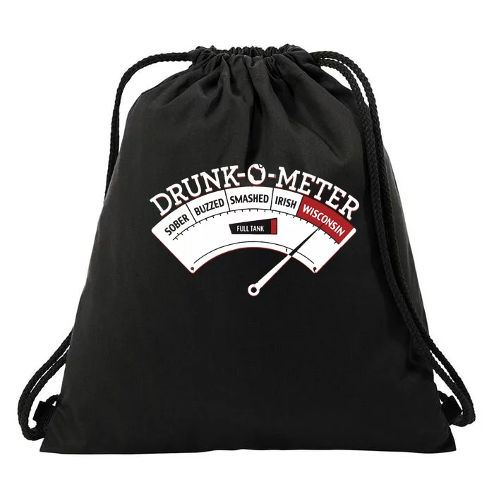 Funny Wisconsin Drinking Wisconsin Drunk Funny Drawstring Bag