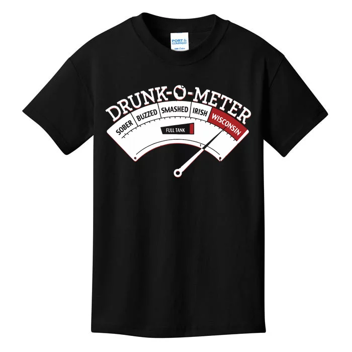 Funny Wisconsin Drinking Wisconsin Drunk Funny Kids T-Shirt