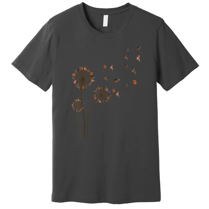 Flower Weiner Dog Long Haired Dachshund Dandelion Gift Premium T-Shirt