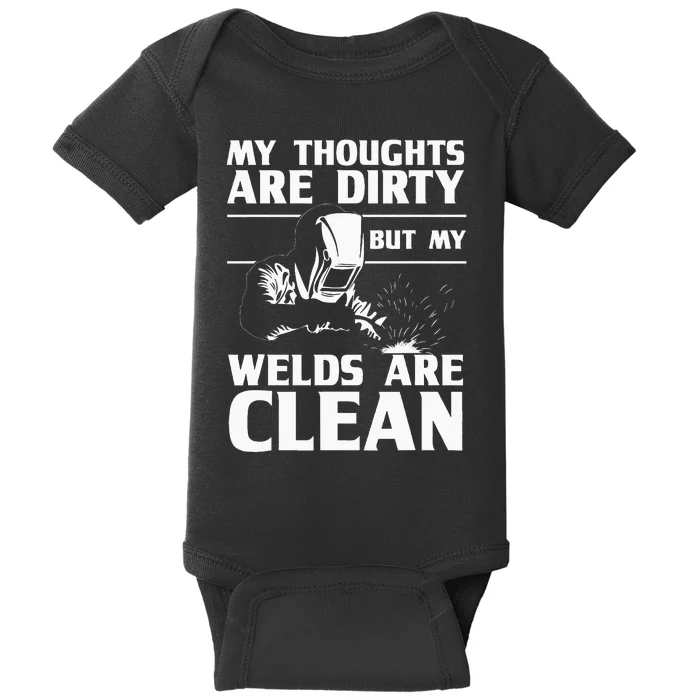 Funny Welding Designs For Men Dad Metal Workers Blacksmith Baby Bodysuit