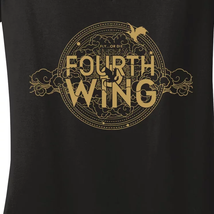 Fourth Wing Dragon Rider Basgiath War Women's V-Neck T-Shirt