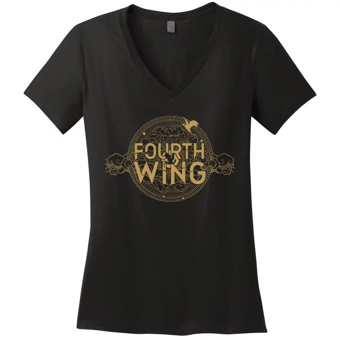 Fourth Wing Dragon Rider Basgiath War Women's V-Neck T-Shirt