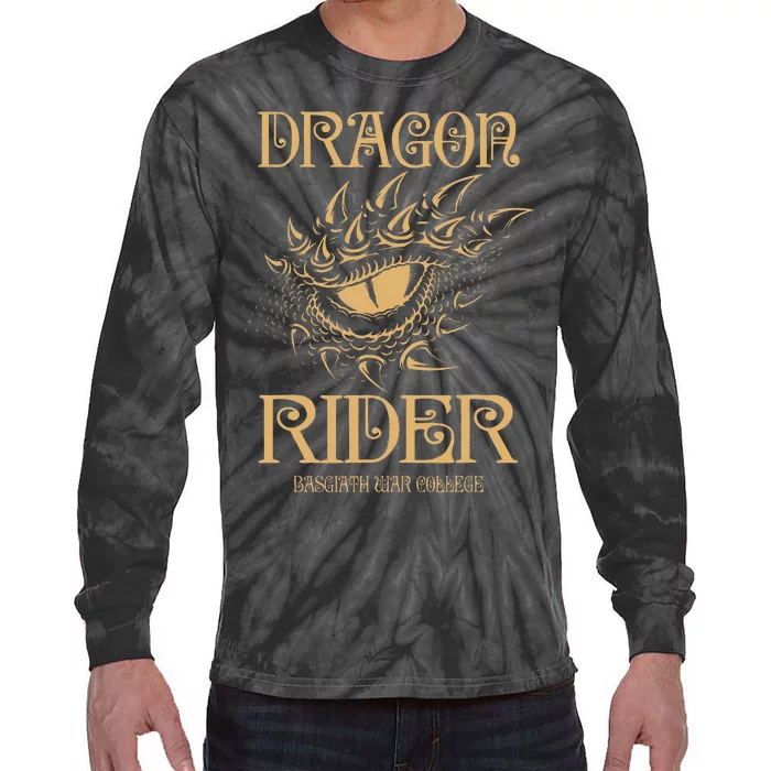 Fourth Wing Dragon Rider Eyes Tie-Dye Long Sleeve Shirt