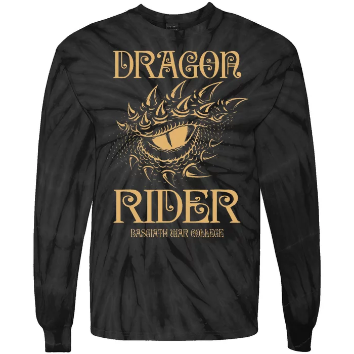 Fourth Wing Dragon Rider Eyes Tie-Dye Long Sleeve Shirt