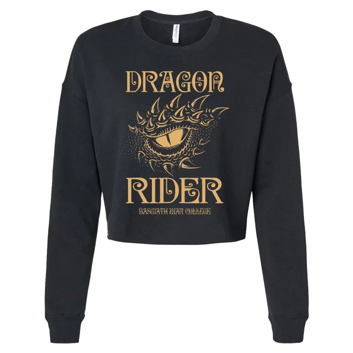 Fourth Wing Dragon Rider Eyes Cropped Pullover Crew