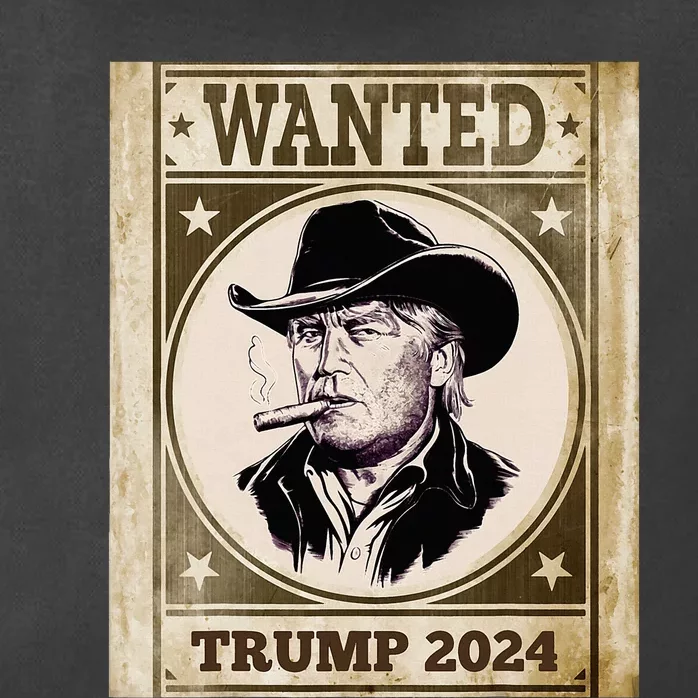 Funny Wanted Donald Trump Poster Trump 2024 Supporter Zip Tote Bag