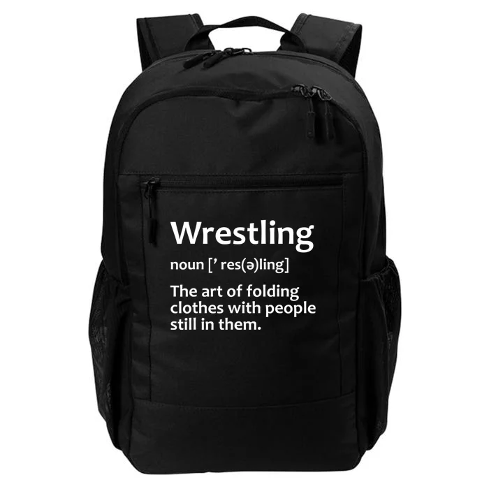 Funny Wrestling Design For Men Women Wrestlers Daily Commute Backpack