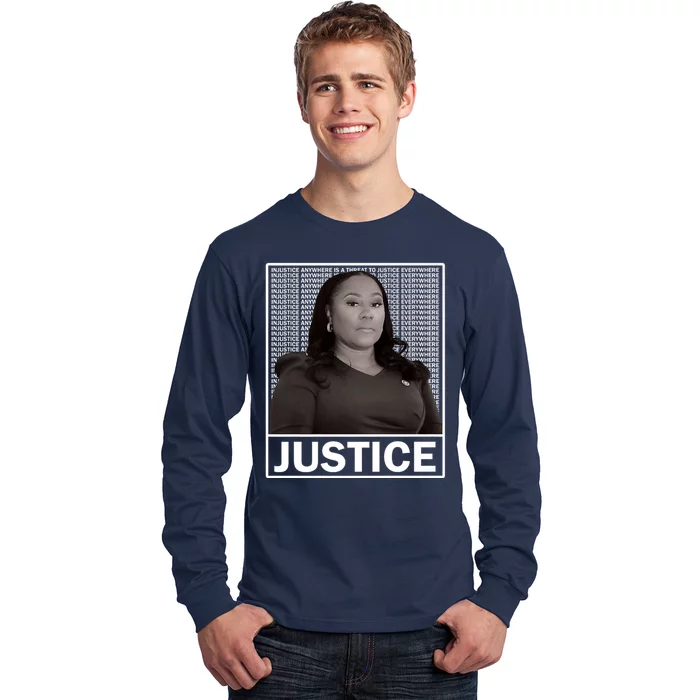 Fani Willis District Attorney Seeks Justice Premium Long Sleeve Shirt