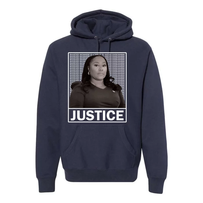 Fani Willis District Attorney Seeks Justice Premium Premium Hoodie