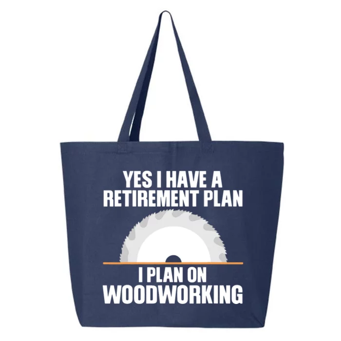 Funny Woodworking Design For Men Dad Carpenter Woodworker 25L Jumbo Tote