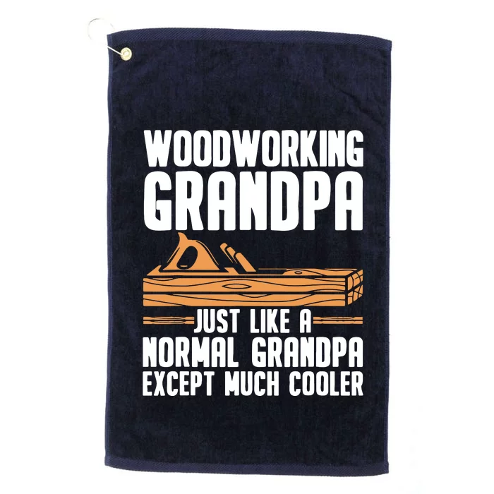 Funny Woodworking Design For Men Dad Grandpa Woodworkers Platinum Collection Golf Towel