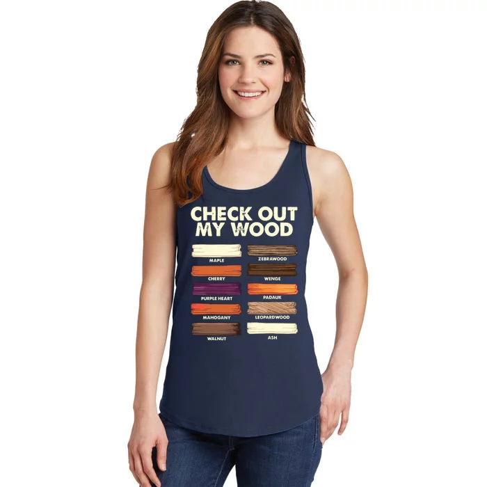 Funny Woodworking Design For Men Dad Woodwork Wood Carpentry Ladies Essential Tank