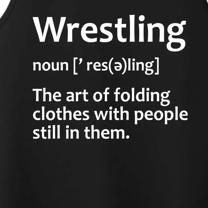 Funny Wrestling Design Wrestlers Performance Tank