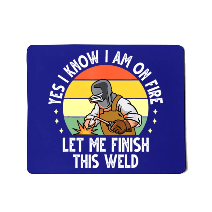 Funny Welding Design Dad Welder Worker Welding Vintage Mousepad