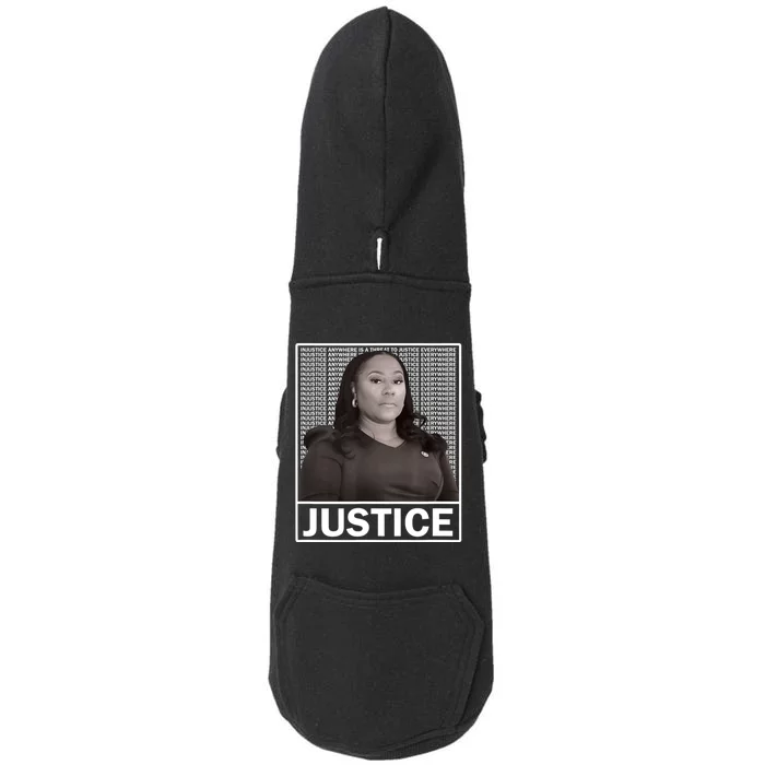 Fani Willis District Attorney Seeks Justice Doggie 3-End Fleece Hoodie