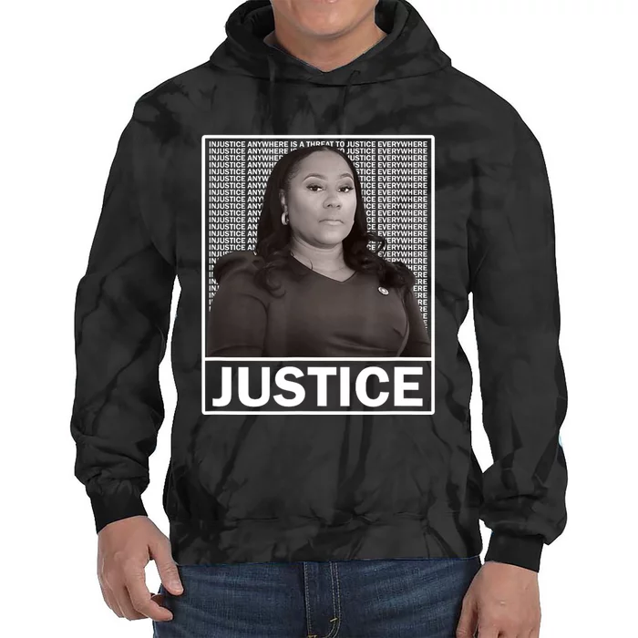 Fani Willis District Attorney Seeks Justice Tie Dye Hoodie