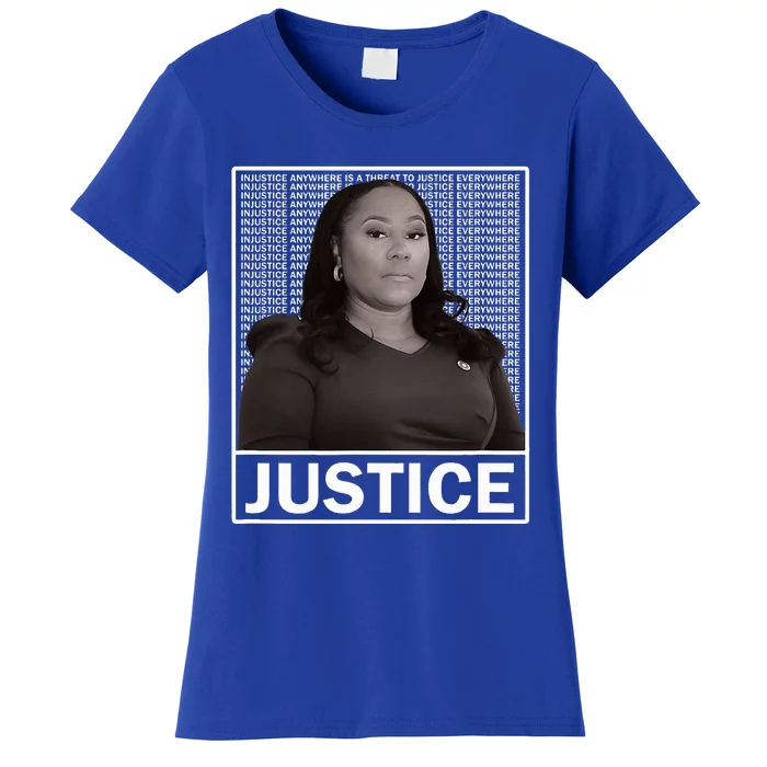 Fani Willis District Attorney Seeks Justice Women's T-Shirt