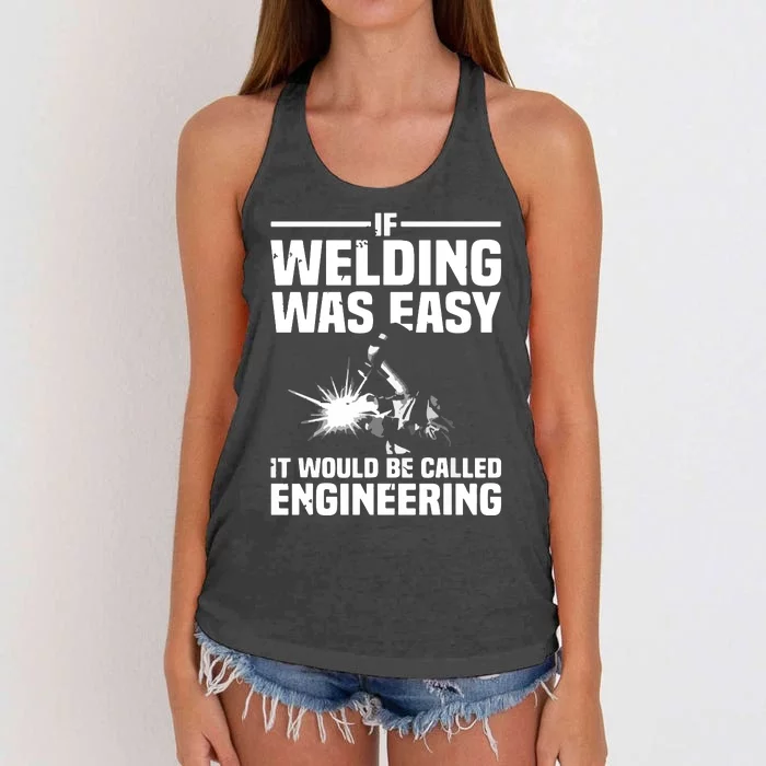 Funny Welding Design For Welder Weld Welding Lover Women's Knotted Racerback Tank