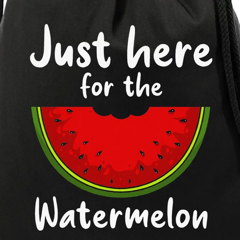 Funny Watermelon Design For Watermelon Wedge Fruit Drawstring Bag