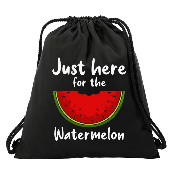 Funny Watermelon Design For Watermelon Wedge Fruit Drawstring Bag