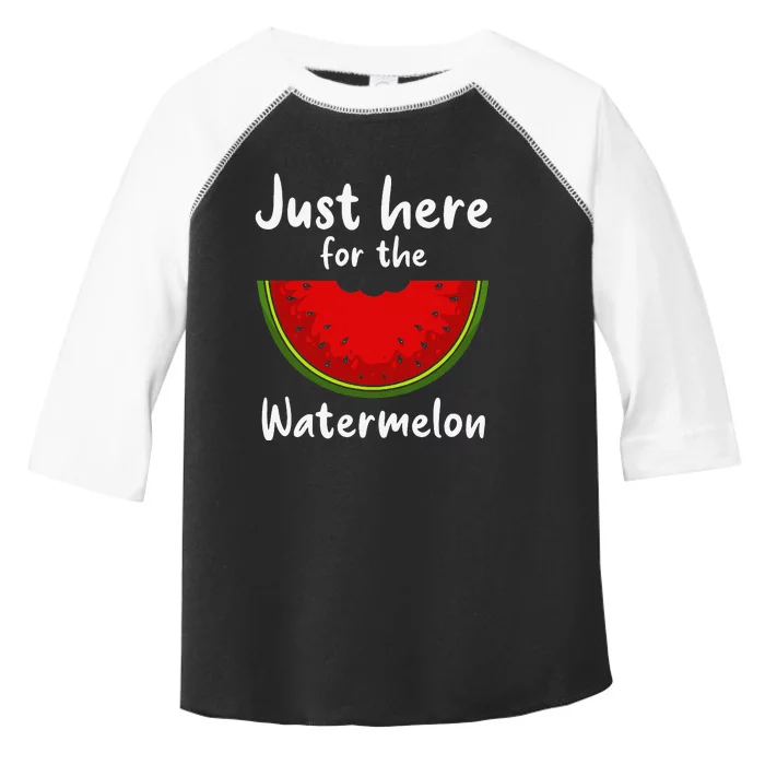 Funny Watermelon Design For Watermelon Wedge Fruit Toddler Fine Jersey T-Shirt