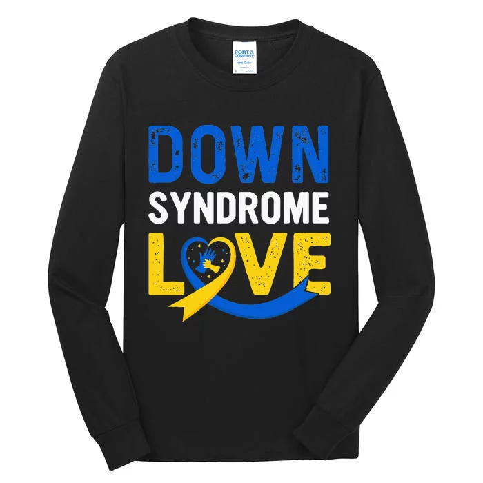 funny World Down Syndrome Day Awareness for mom Tall Long Sleeve T-Shirt