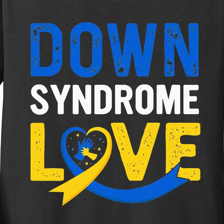 funny World Down Syndrome Day Awareness for mom Kids Long Sleeve Shirt