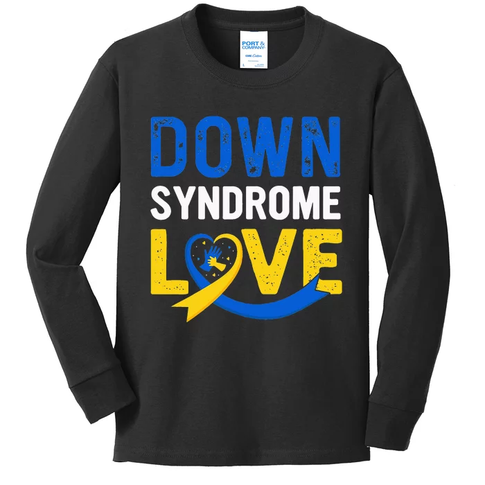 funny World Down Syndrome Day Awareness for mom Kids Long Sleeve Shirt