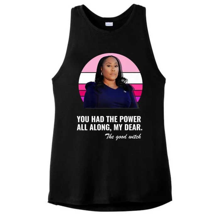 Fani Willis District Attorney Had The Power All Along Ladies Tri-Blend Wicking Tank