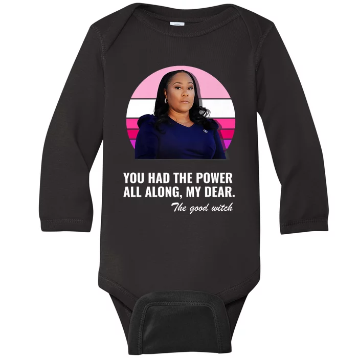 Fani Willis District Attorney Had The Power All Along Baby Long Sleeve Bodysuit