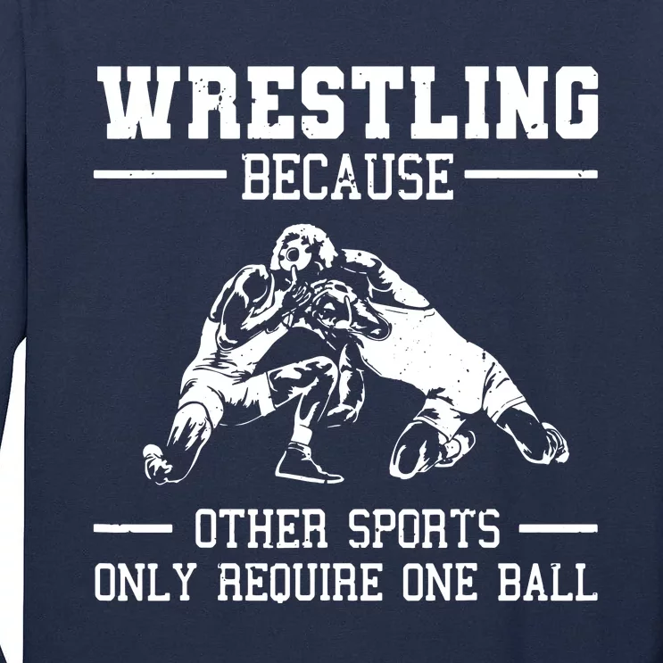 Funny Wrestling Design For Wrestle Athletes Tall Long Sleeve T-Shirt