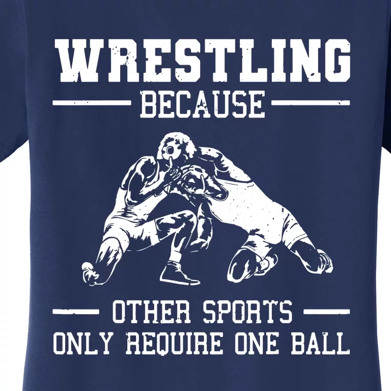 Funny Wrestling Design For Wrestle Athletes Women's T-Shirt