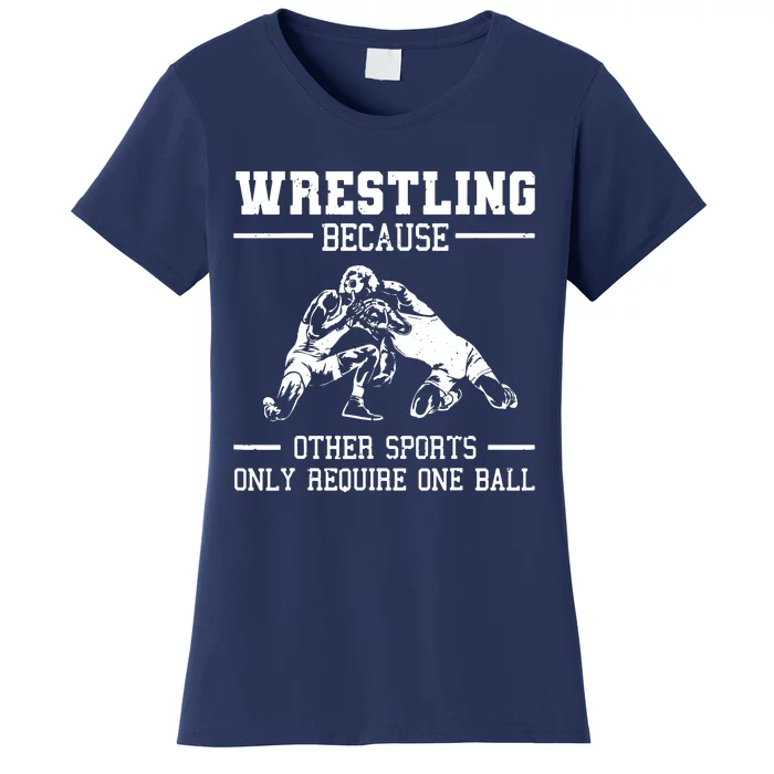 Funny Wrestling Design For Wrestle Athletes Women's T-Shirt