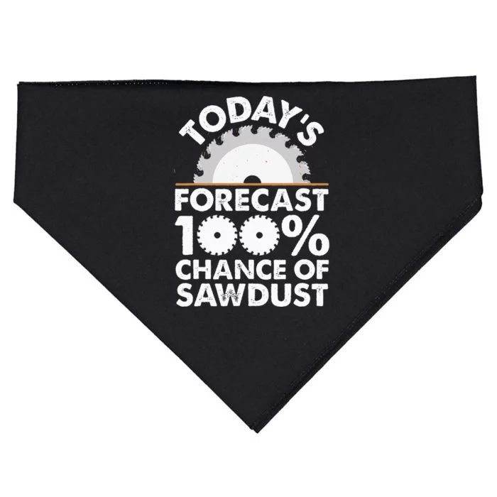 Funny Woodworking Design For Men Women Carpentry Woodworker USA-Made Doggie Bandana