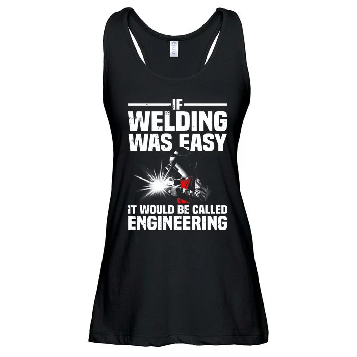 Funny Welding Design Welder Weld Welding Lover Ladies Essential Flowy Tank