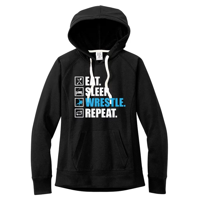 Funny Wrestling Designs For Wrestle Athlete Fans Women's Fleece Hoodie