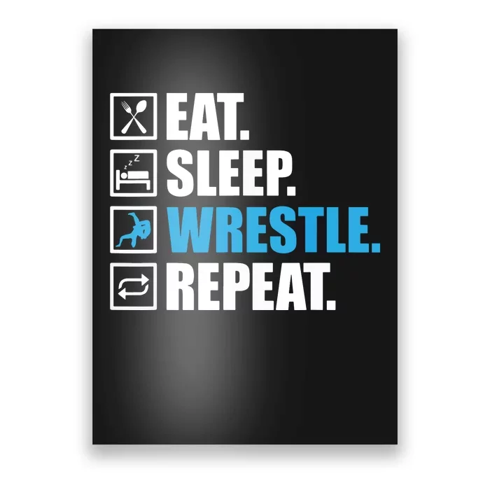 Funny Wrestling Designs For Wrestle Athlete Fans Poster