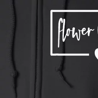 Flower Wedding Day Little Heart Full Zip Hoodie