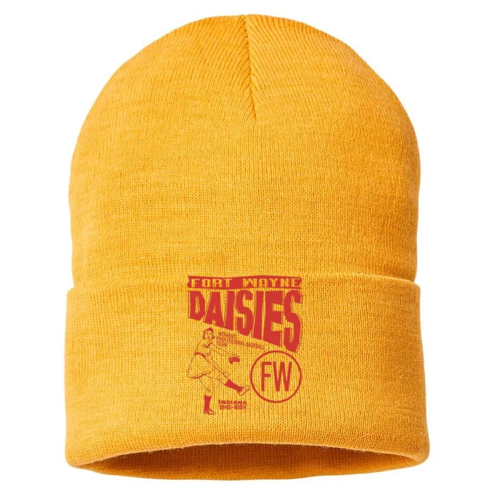 Fort Wayne Daisies Women Professional Baseball Team 1945 Sustainable Knit Beanie