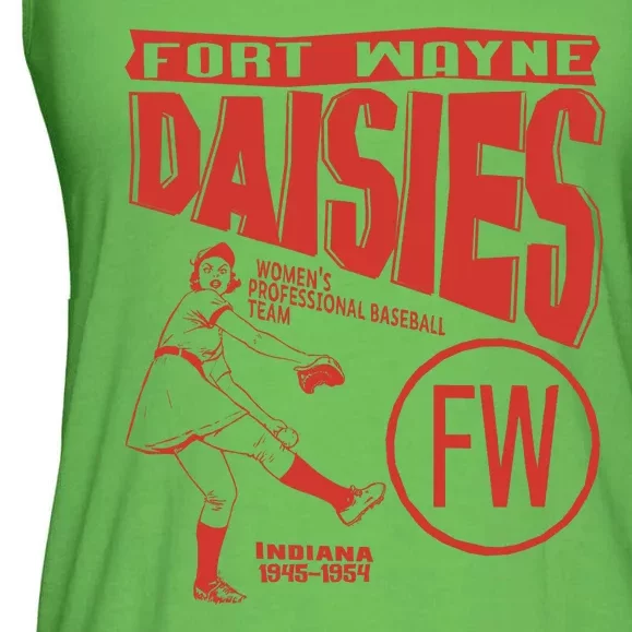 Fort Wayne Daisies Women Professional Baseball Team 1945 Ladies Essential Flowy Tank