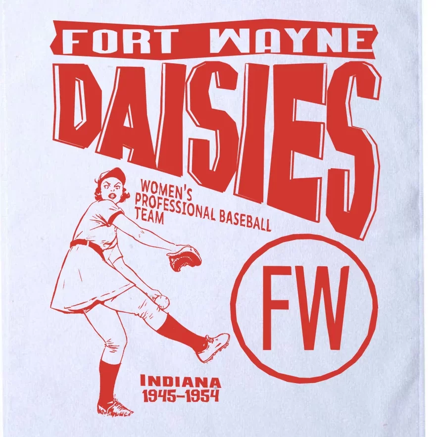 Fort Wayne Daisies Women Professional Baseball Team 1945 Platinum Collection Golf Towel