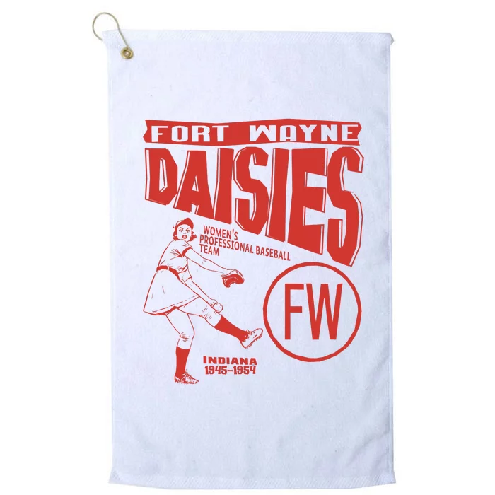 Fort Wayne Daisies Women Professional Baseball Team 1945 Platinum Collection Golf Towel