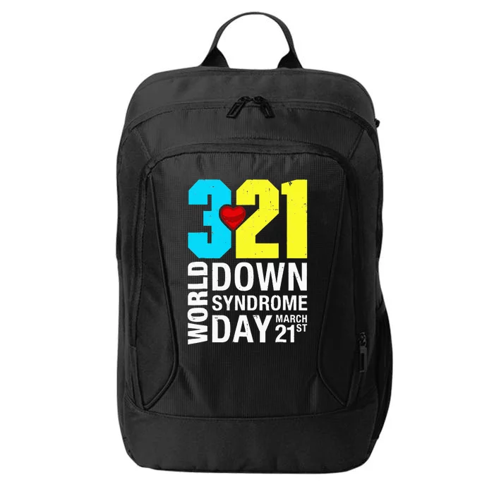 Funny World Down Syndrome Day March 21st City Backpack